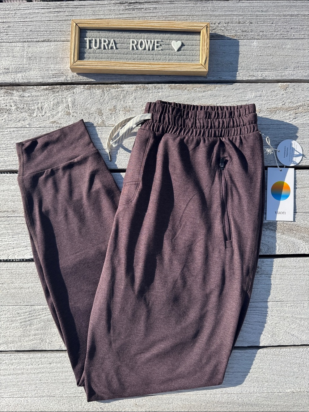 Vuori Ponto Performance Jogger Sangria Heather Men's XL NWT
